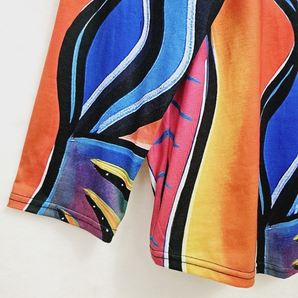 Colorful Graphics Long Sleeves Tee Shirt, Size 3X - Picture 7 of 14